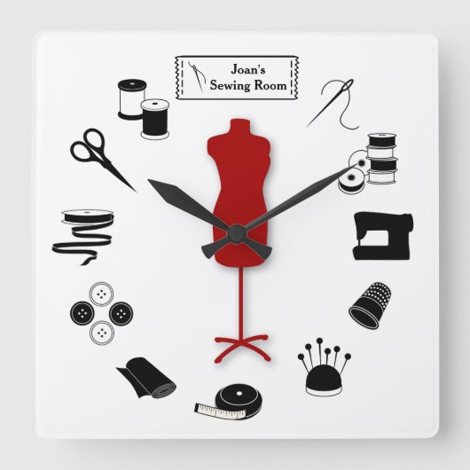 De wandklok van het label aanpassen (Voorkant)