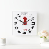 De wandklok van het label aanpassen (Huis)