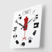 De wandklok van het label aanpassen (Hoek)