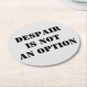 De wanhoop is geen onderzetter van het optiesgeloo (Gebogen)