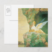 De wanhoop van de Sfinx, 1890 Briefkaart (Voorkant / Achterkant)