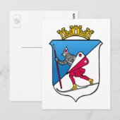 De Wapenkunde van het Wapenschild van Noorwegen Briefkaart (Voorkant / Achterkant)