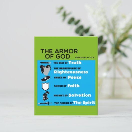 De wapenrusting van God Kaart (Staand voorkant)