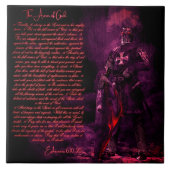 De wapenrusting van GOD Tegeltje (Voorkant)