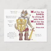 De wapenrusting van Gods Inspirerend Briefkaart (Voorkant)