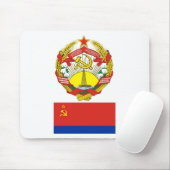 De wapens en de vlag van de Azerbeidzjan Sovjet-so Muismat (Met muis)