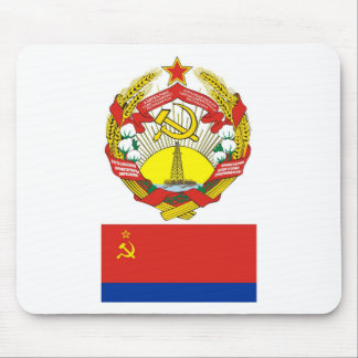 De wapens en de vlag van de Azerbeidzjan Sovjet-so Muismat