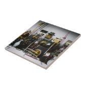 De wapens en munitie van het oude Samurai Japan Tegeltje (Zijkant)