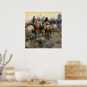 “De Wapenstilstand” Westerse kunst van Charles M R Poster (Keuken)