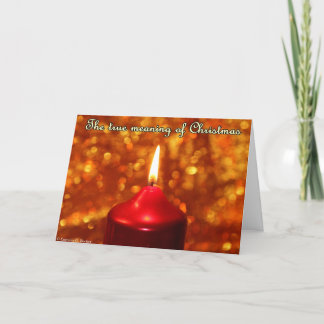 De ware betekenis van Kerstmis Feestdagen Kaart