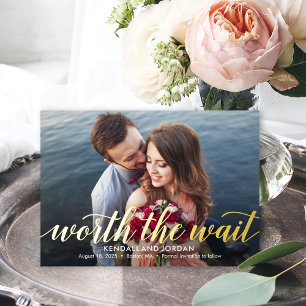 De ware FOLIE van het Wacht de Reële sparen de Kaa Folie Uitnodiging