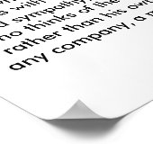 De ware Gentleman Poster (Hoek)