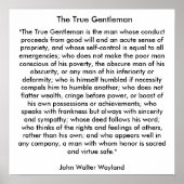 De ware Gentleman Poster (Voorkant)