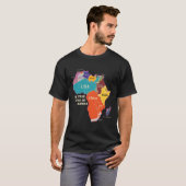 De ware grootte van Afrika T-shirt (Voorkant volledig)