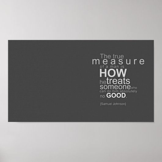 De ware maat van een Man - Motivatie Poster (Voorkant)