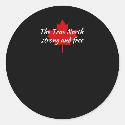 De Ware Noord Sterk En Vrij Sticker (Voorkant)