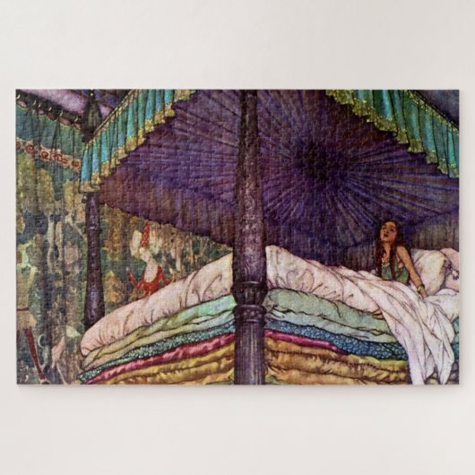 “De ware prinses” door Edmund Dulac Legpuzzel (Horizontaal)