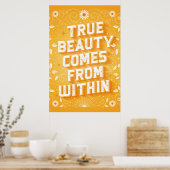 De ware schoonheid komt van binnen Poster (24x36) (Keuken)