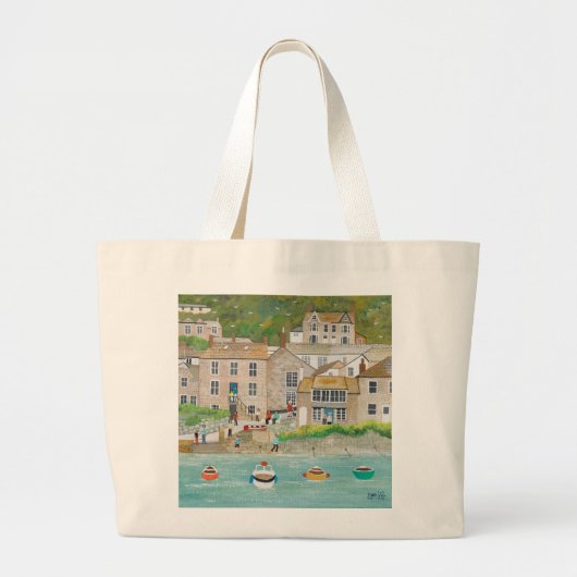 De Warf in Mousehole Grote Tote Bag (Voorkant)