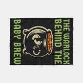 De Warlock achter het Halloween kostuum Fleece Deken (Voorkant (Horizontaal))