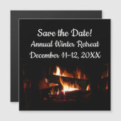 De Warm Winter Scene van het koord sparen de Datum (Voorkant / Achterkant)