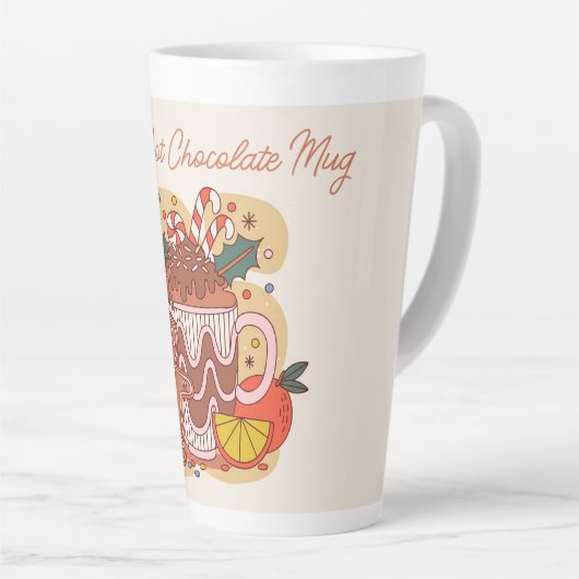 De warme chocolademelk van mama latte mok (Rechterhoek)