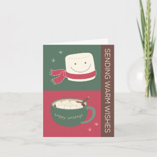 De warme Kaart van de Vakantie van de Chocolade