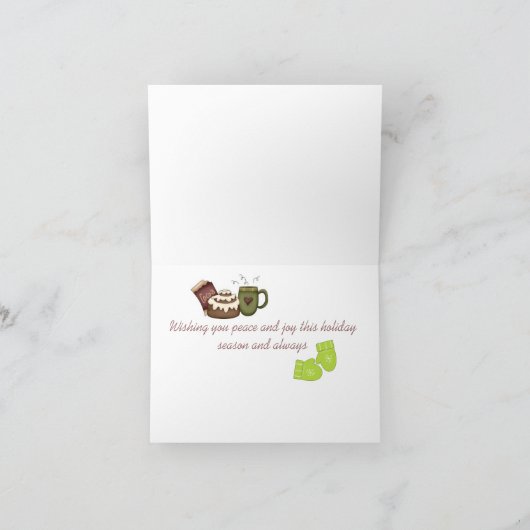 De warme Kaart van de Vakantie van Wensen (Binnen)