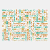 De warme kerstman! HO! HO! Kerstgroet Inpakpapier Vel (Voorkant)