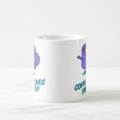 De warme omhelzing van koffie koffiemok (Center)