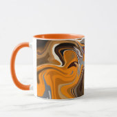 De warme stromen van Abstracte expressie Mok (Links)
