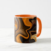 De warme stromen van Abstracte expressie Mok (Voorkant rechts)