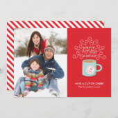 De warme Vakantie wenst de Kaart van de Foto van (Voorkant / Achterkant)