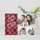 De warme Wensen Deze Hand van Vakantie voorzagen Feestdagenkaart (Staand voorkant)