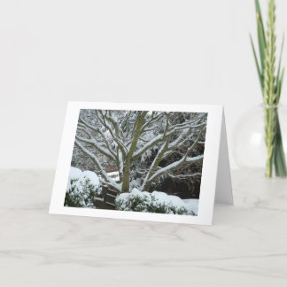 De "warme Wensen van de Vakantie " Feestdagen Kaart