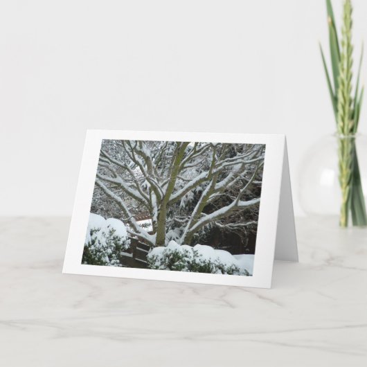 De "warme Wensen van de Vakantie " Feestdagen Kaart (Voorkant)