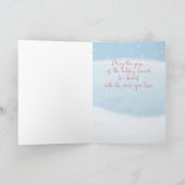 De warme Winter wenst de Sneeuwman en de Auto van Feestdagen Kaart (Binnen)