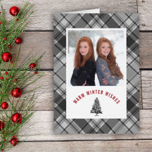 De warme Winter wenst Plaid Nette Kerstmis van de