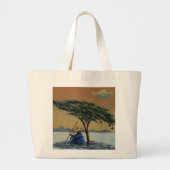 De warmte van de dag 1993 grote tote bag (Voorkant)