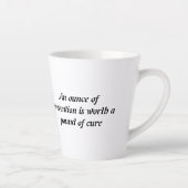 De warmte van de liefde in elk schip latte mok (Rechts)