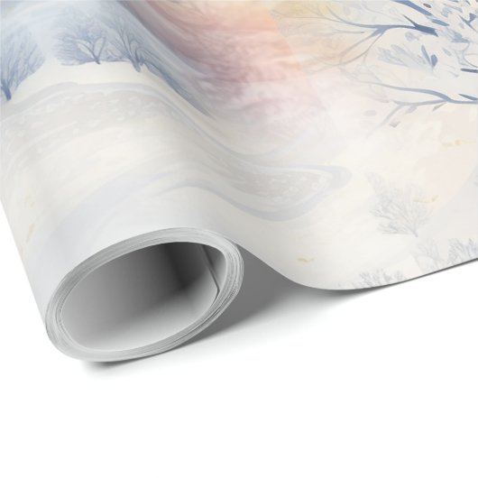 De warmte van de zon in de winter cadeaupapier (Rol Hoek)