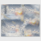 De warmte van de zon in de winter cadeaupapier (Vlak)