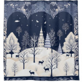 De warmte van de zon in de winter douchegordijn (Voorkant)