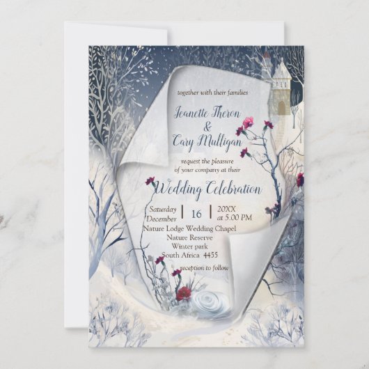 De warmte van de zon in de winter kaart (Voorkant)