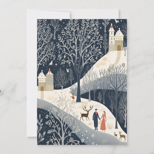 De warmte van de zon in de winter kaart (Achterkant)