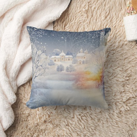 De warmte van de zon in de winter kussen (Deken)