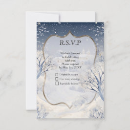 De warmte van de zon in de winter RSVP kaartje