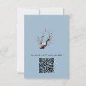 De warmte van de zon in de winter RSVP kaartje (Achterkant)