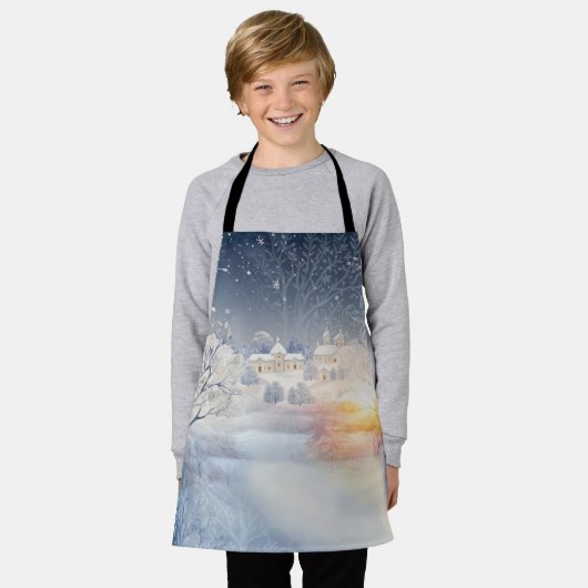 De warmte van de zon in de winter schort (Gedragen)