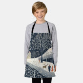 De warmte van de zon in de winter schort (Gedragen)